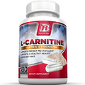 BRI L-Carnitine - 1000mg Premium Quality L Carnitine Amino Acid | Stimulant Free Metabolism Booster for Athletic Performance, Stamina and Heart Health - 180 Vegetable Cellulose Capsules