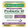 Nature's Bounty Probiotic 10 Digestive Health 30 Capsules 06/2024
