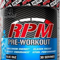 EVL RPM Energy Pre Workout Energy Drink Powder Blue Raz 30 Servings