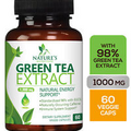 Green Tea Fat Burner 1000mg EGCG Extract Natural Weight Loss Supplement Capsules