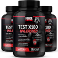FORCE FACTOR Test X180 Unleashed 3-Pack, Testosterone Booster for Men, Build Muscle, Increase Strength, Improve Performance, Testosterone Supplement for Men’s Health, 270 Capsules