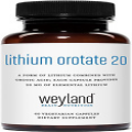 Lithium Orotate 20Mg (1 Bottle), 60 Vegetarian Capsules, Lithium Supplement Supp