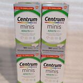4x Centrum Minis Adults 50+ Multivitamin/Multi Mineral 180 Tablets Ea. Ex.12/23