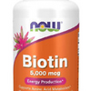 Biotin 5000 mcg 60 Veg Capsules VITAMIN H 5 mg