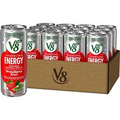 V8 +SPARKLING ENERGY Strawberry Kiwi Energy Drink, 11.5 FL OZ Can 12 Pack HOT.