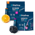 DripDrop Hydration - Electrolyte Powder Packets - Berry & Orange Bundle - 64 Count