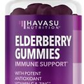 1 Bottle HAVASU Nutrition ELDERBERRY GUMMIES Vitamin C & IMMUNE Support 60ct