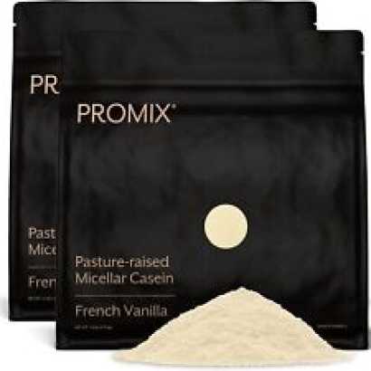 Promix Casein Protein Powder, 25g Micellar Grass Fed Casein Powder, 5.4g BCAA