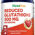 Reduced Glutathione 500Mg 180 Veggie Capsules (Vegan,Non-Gmo & Gluten-Free) L-Gl
