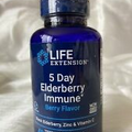 Life Extension 5 Day Elderberry Immune (Berry Flavor) 40 Vegetarian Chewable Tab