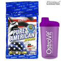 PURE AMERICAN Protein Powder 1.65 lb Whey Protein Shake BCAA Amino + FREE SHAKER