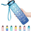 Giotto 32oz Leakproof BPA Free Drinking Water Bottle with Time Marker & Straw...