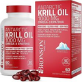 Bronson Antarctic Krill Oil 1000 mg Omega-3s EPA DHA Astaxanthin Phospholipids