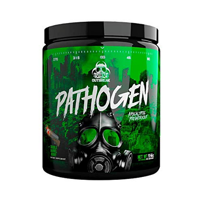 Outbreak Nutrition Pathogen Pre Workout with Beta-Alanine, Energy Boosting Muscle Pumping Preworkout Powder | Double Barrel Berry | 25 Servings, 336g