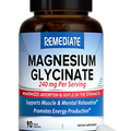 Magnesium Glycinate by REMEDIATE, Fully Chelated Magnesium for Adults & Kids, 24