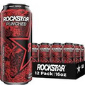 Rockstar Punched Energy Drink, Fruit Punch, 16oz Cans (12 Pack)