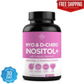 Premium Inositol Supplement - Myo-Inositol and D-Chiro Inositol Plus Folate and