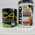 C4 PRE workout (Sour Batch) + XTEND BCAA ENERGY 7g BCAA 6g goBHB FREE SHIPPING
