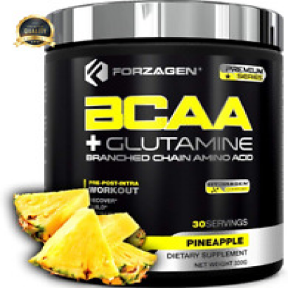 Forzagen BCAA Powder with Glutamine 30 Servings Branched Chain Amino Acid Powder