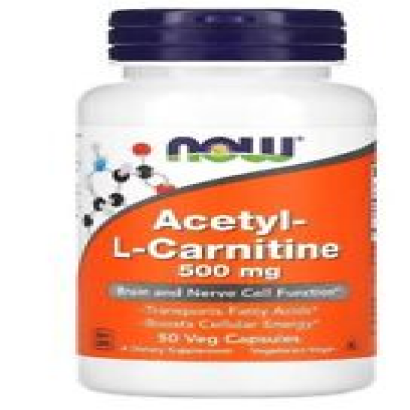 Now Foods ACETYL L-CARNITINE - 500mg 50 caps ALCAR