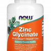 NOW Foods ZINC GLYCINATE 120 Capsules Zinc Glycinate