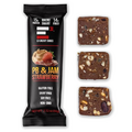 E3 Energy Cubes PB & Jam Strawberry Protein bar, Gluten Free, Dairy Free, Soy Free, All Natural, Non-gmo, Macro Smart, Pre-biotic Fiber, (Pack of 12)
