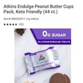 Atkins Endulge Peanut Butter Cups Energy Bar (Pack of 44)