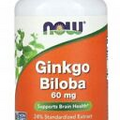 NOW FOODS GINKGO BILOBA 60 mg 60 caps Ginkgo
