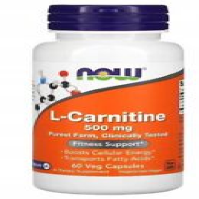 Now Foods L-CARNITINE - 500mg 180 Capsules L-CARNITINE