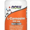 NOW Foods, L-CARNOSINE 500 mg 50 Capsules L-CARNOSINE