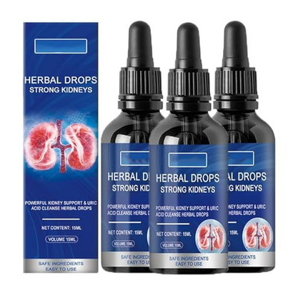 Herbal Kidney Care Drops, Herbal Drops Kidney, Herbal Drops Strong Kidneys, Herbal Care Solotion, Double Enhanced Care, Herb Cleanse Drops (3pcs)