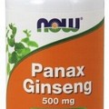 NOW FOODS, PANAX GINSENG 500 mg 100 capsules GINSENG