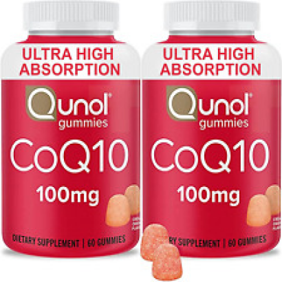 CoQ10 Gummies, Qunol CoQ10 100mg, Delicious Gummy Supplements, Heart Health Supp