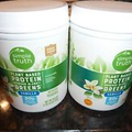 SIMPLE TRUTH LOT OF 2 Plant Based Protein Greens Powder Vanilla 18.6oz PER