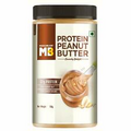 MBHigh Protein Natural Peanut Butter with Whey Protein Unsweetened, Crunchy 750g