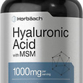 Hyaluronic Acid with MSM | 1000 Mg | 120 Capsules  Non-Gmo and Gluten Free Suppl
