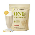 VitaHustle ONE Superfood Plant Protein Powder Vanilla, 20G Vegan Protein, Mea...