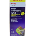 CVS Health Black Elderberry Syrup Value Size 8 Oz Supports Immune exp 06/2024
