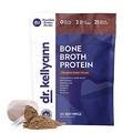 Dr. Kellyann Keto Bone Broth Protein Powder Chocolate - Protein 21g, 2g Net Carbs - Grass Fed Hydrolyzed Collagen - Sugar, Gluten and Dairy Free, Paleo, Keto Protein Shakes (30 Servings)
