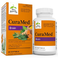 Terry Naturally CuraMed Brain - 60 Softgels - with BCM-95 Curcumin, Vitamin D3, Rosemary & Sage - Non-GMO, Gluten Free - 30 Servings