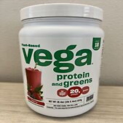 Vega Protein Greens, Berry, Vegan Protein Powder, 20g Plant Based Protein 18.4oz
