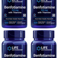 4PC Life Extension Benfotiamine w Thiamine 100mg Fat Water Soluble Vit B1 120Cap