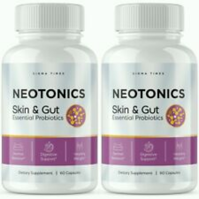 (2 Pack) Neotonics Skin & Gut, Neotonics Skin Gut Probiotics, Neptonics Reviews