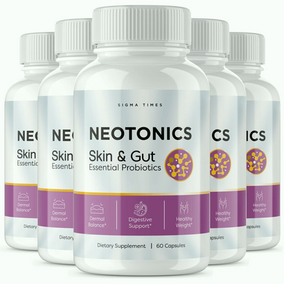 (5 Pack) Neotonics Skin & Gut, Neotonics Skin Gut Probiotics, Neptonics Reviews