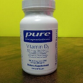 PURE Encapulations Vitamin D3 (5,000 IU). 125 mcg. 250 Capsules. Exp5/24#A