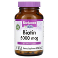 Bluebonnet Nutrition, Biotin, 5,000 mcg, 120 Vegetable Capsules
