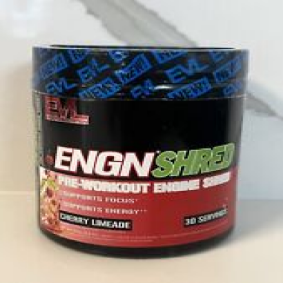 EVLution Nutrition ENGN Shred Preworkout Cherry Limeade 30 Servings Gym EXP 2025