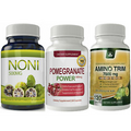 Noni Immune Support Pomegranate Extract Amino Trim Weight Loss Dietary Capsules