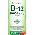 Nature's Truth Vitamin Sublingual B-12 10000mcg Natural Berry Flavor 2 Oz 2 Pack