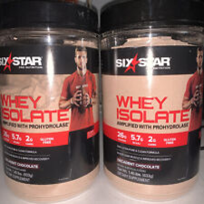 Six Star Whey Protein Isolate 100% Whey Post Workout Chocolate X2
